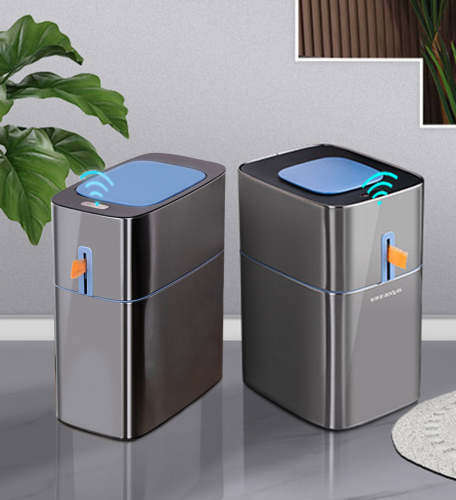 5.8 Gallon Stainless Steel Touchless  Sensor Trash Can-Us Only