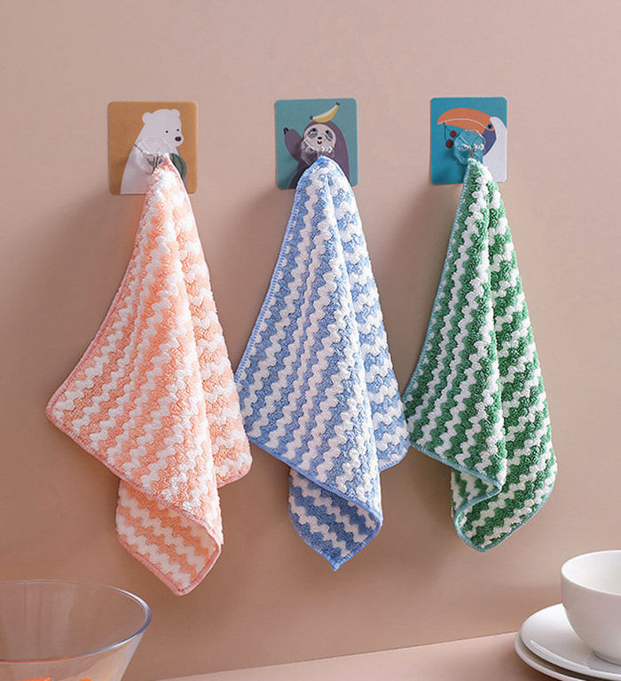 Thick Absorbent Household Cleaning Cloths 5Pcs