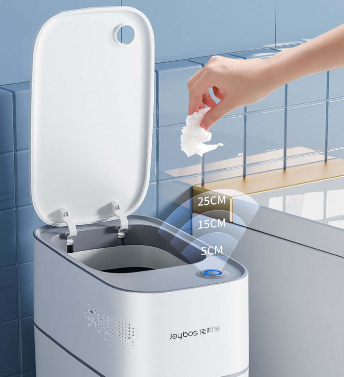 Smart Touchless Motion Sensor Adsorption Trash Can