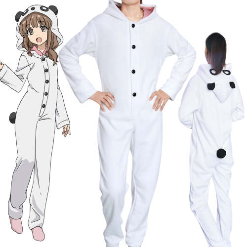 Rascal Does Not Dream Of Bunny Girl Senpai Seishun Buta Yarou Wa Bunny Girl Senpai No Yume Wo Minai Kaede Azusagawa Pajamas Cosplay Costume