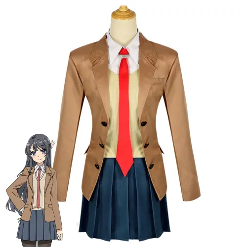 Seishun Buta Yarou Wa Bunny Girl Senpai No Yume Wo Minai Sakurajima Mai Cosplay Costume
