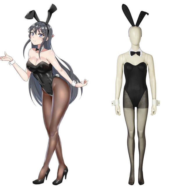 Seishun Buta Yarou Wa Bunny Girl Senpai No Yume Wo Minai Sakurajima Mai Bunny Girl Cosplay Costume - A Edition