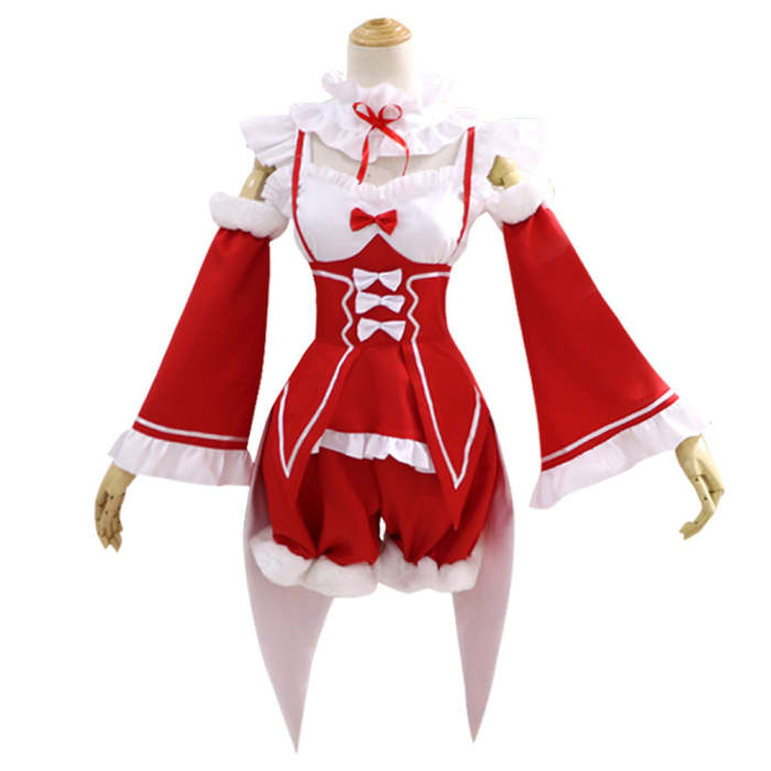 Re: Life In A Different World From Zero Rem Ram Christmas Cosplay Costume
