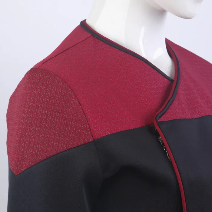 Star Trek Picard 3 Command Red Uniforms Cosplay Starfleet Female Gold Blue Top Shirts