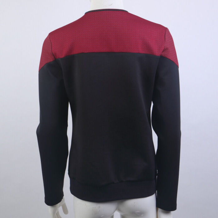 Star Trek Picard 3 Command Red Uniforms Cosplay Starfleet Female Gold Blue Top Shirts