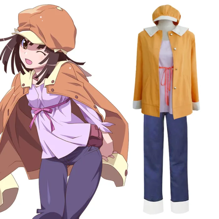 Bakemonogatari Nadeko Sengoku Cosplay Costume -  Edition