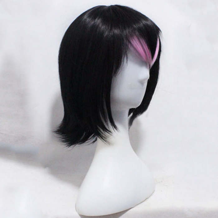 Kemono Friends Royal Penguin Princess Hululu Headset Black Pink Cosplay Wig