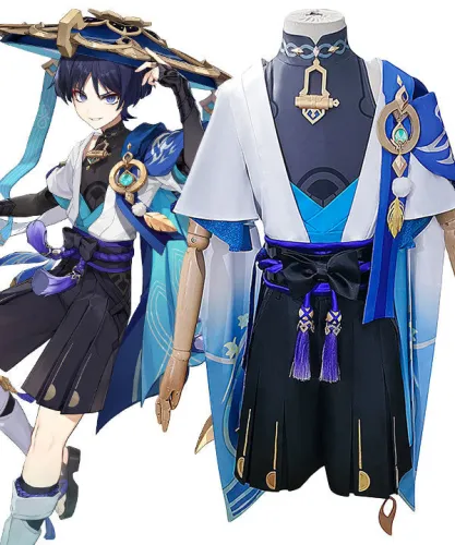 Genshin Impact Scaramouche The Wanderer Premium Edition Cosplay Costume