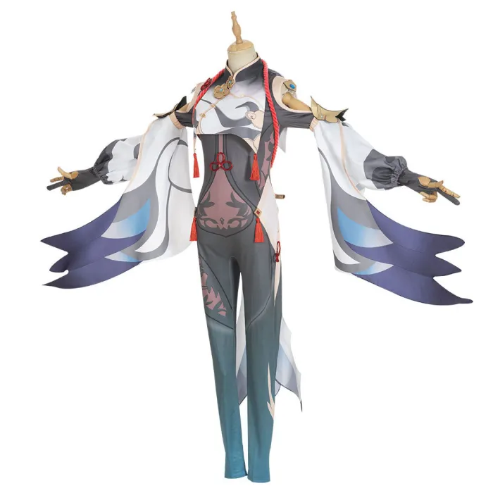 Genshin Impact Shenhe Game Cosplay Costume