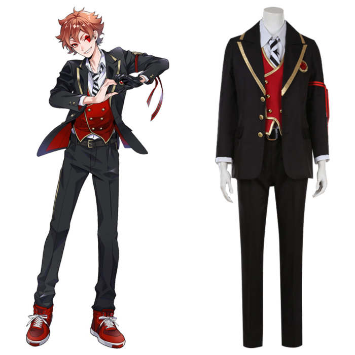 Disney Twisted Wonderland Heartslabyul Ace Trappola Deuce Spade Trey Clover Cosplay Costume