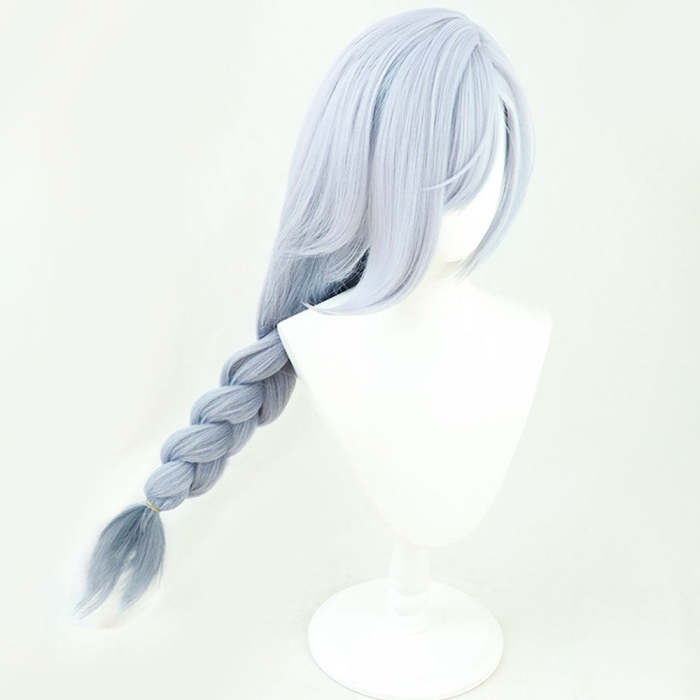 Genshin Impact Shenhe Grey Blue Cosplay Wig
