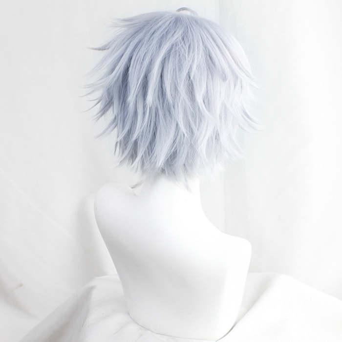Disney Twisted Wonderland Azul Ashengrotto Light Blue Grey Cosplay Wig