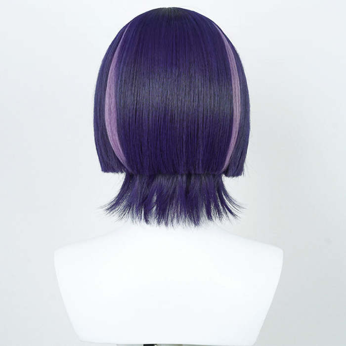 Genshin Impact Scaramouche The Wanderer Purple Cosplay Wig