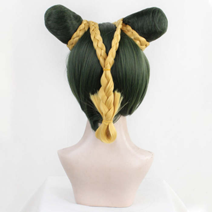 Jojo'S Bizarre Adventure Jolyne Cujoh Golden Green Cosplay Wig