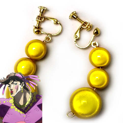 Jojo'S Bizarre Adventure Female Joseph Joestar Tequila Girl Ear Clips Cosplay Accessory Prop