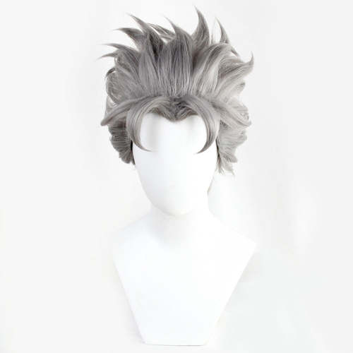 Jojo'S Bizarre Adventure: Diamond Is Unbreakable Koichi Hirose Grey Cosplay Wig