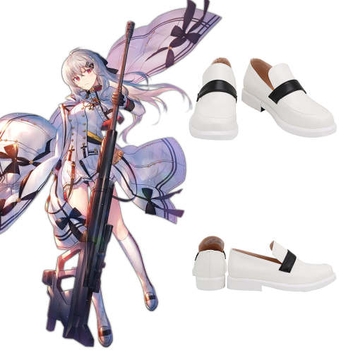 Girls' Frontline Iws White Cosplay Shoes