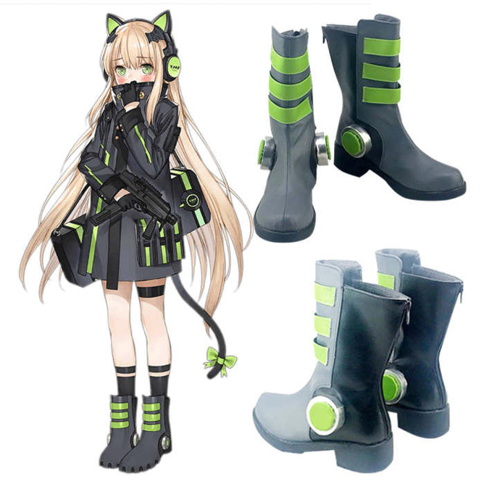 Girls Frontline Tmp Grey Shoes Cosplay Boots