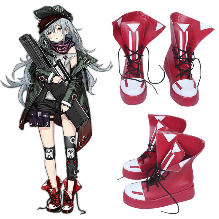 Girls' Frontline G11 Red Cosplay Shoes