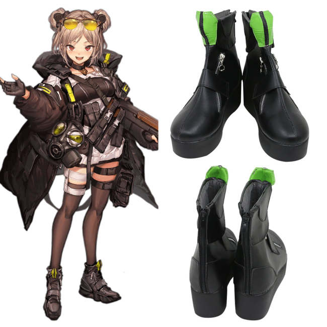 Girls Frontline P90 Brown Cosplay Shoes