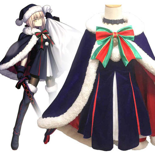 Fate Grand Order Saber Christmas Cosplay Costume