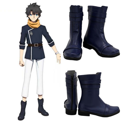 Fate/Grand Order Fgo Absolute Demonic Front: Babylonia Fujimaru Ritsuka Blue Shoes Cosplay Boots