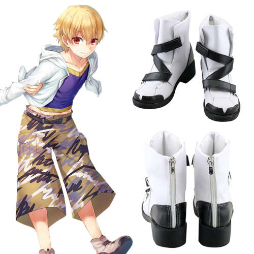 Fate Grand Order Fgo Kid Gil White Shoes Cosplay Boots