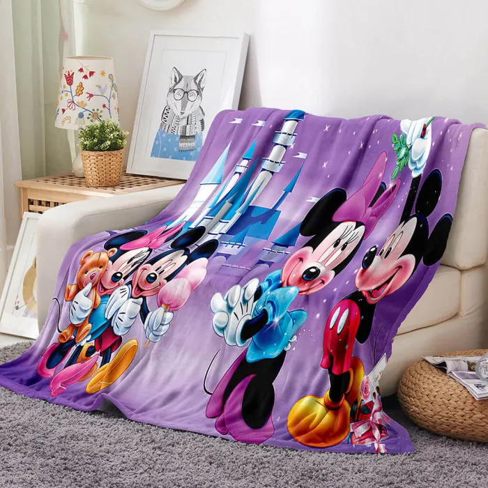 Mickey Mouse Blanket Flannel Throw Room Decoration