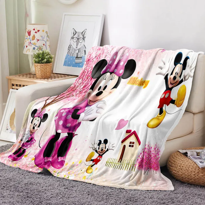  Mickey Mouse Blanket Flannel Throw Room Decoration