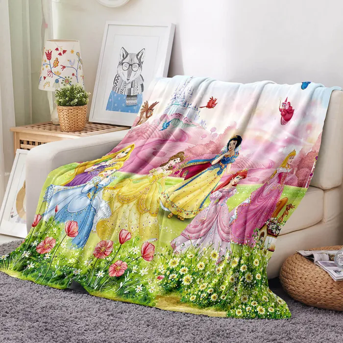  Princess Snow White Blanket Flannel Throw Room Decoration