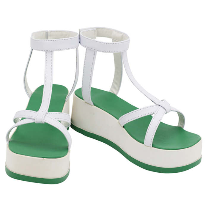 Fate Grand Order  Summer Okita Souji Swimsuit White Cosplay Shoes