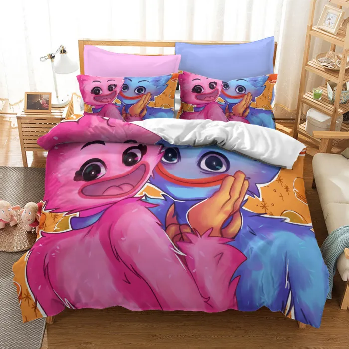 Game Poppy Playtime Pattern Bedding Set Quilt Cover Without Filler
