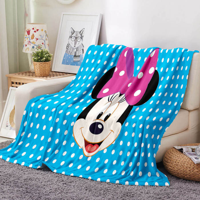  Mickey Mouse Blanket Flannel Throw Room Decoration