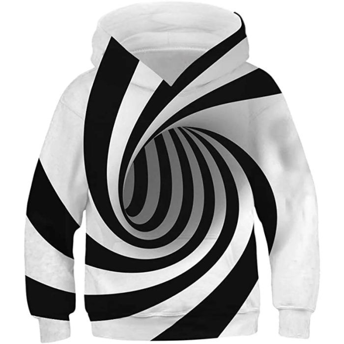 Geometric Printed 3D Hoodie Sweatshirt