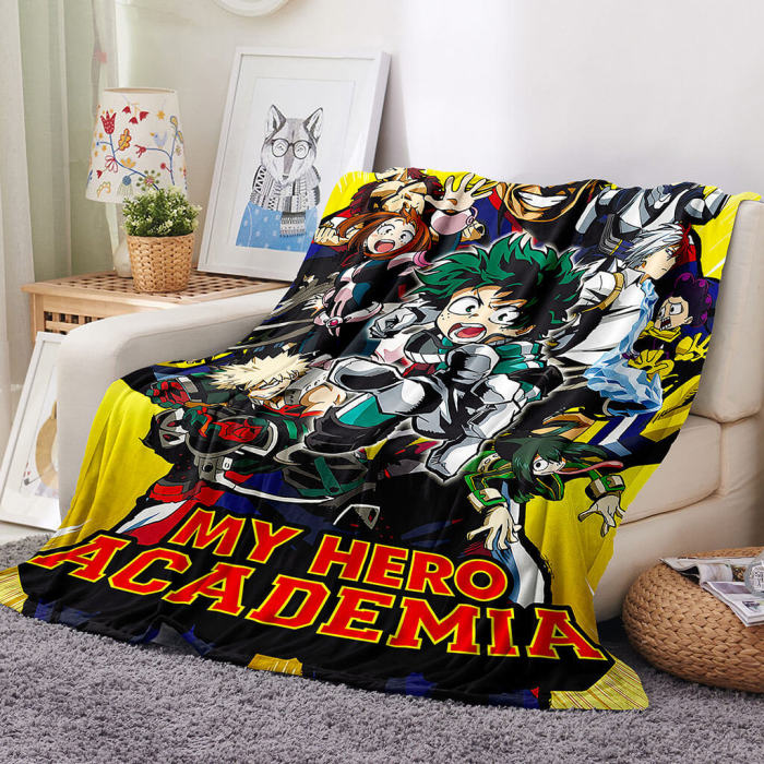 My Hero Academia Blanket Flannel Throw Room Decoration