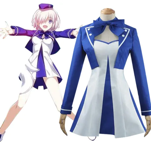 Fate Grand Order Fgo Mash Kyrielight Chaldea Park  4Th Anniversary Cosplay Costume