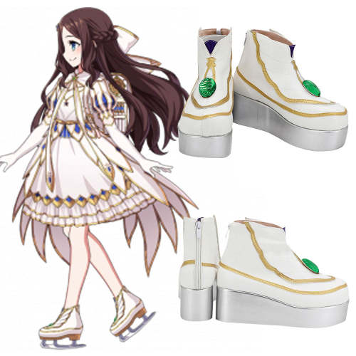 Fate Grand Order Rider Leonardo Da Vinci Gauntlets White Cosplay Shoes