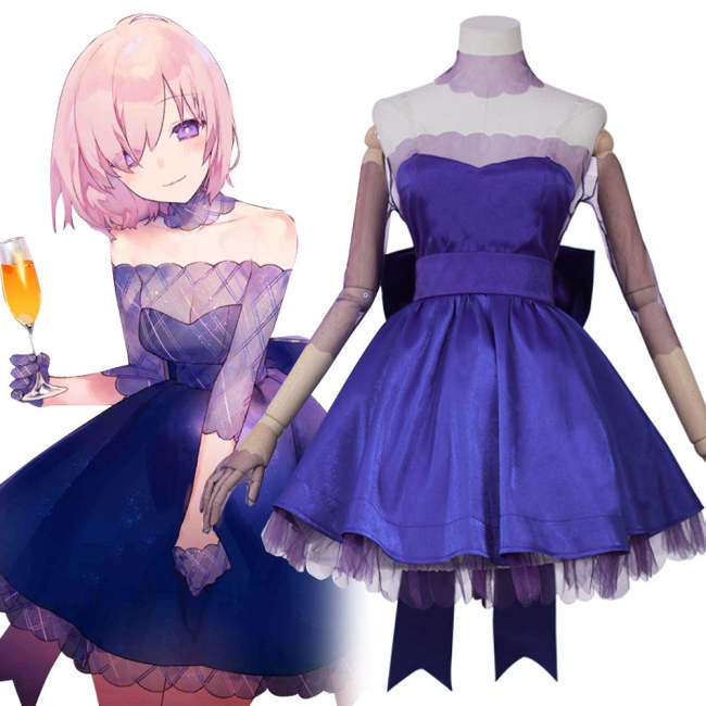 Fate Grand Order Shielder Mashu Kyrielight Formal Craft Cosplay Costume