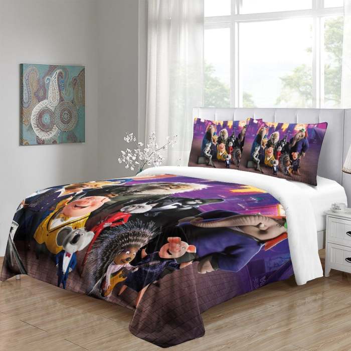 Sing 2 Bedding Set Printing Pattern Quilt Cover