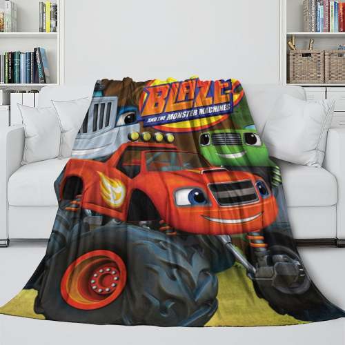 Blaze And The Monster Machines Blanket Flannel Fleece Throw Room Decoration