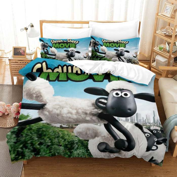 Shaun The Sheep Bedding Set Quilt Duvet Cover Without Filler