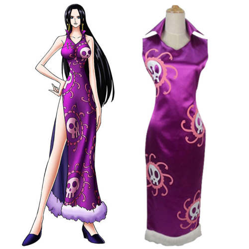 One Piece Boa Hancock Cheongsam Cosplay Costume