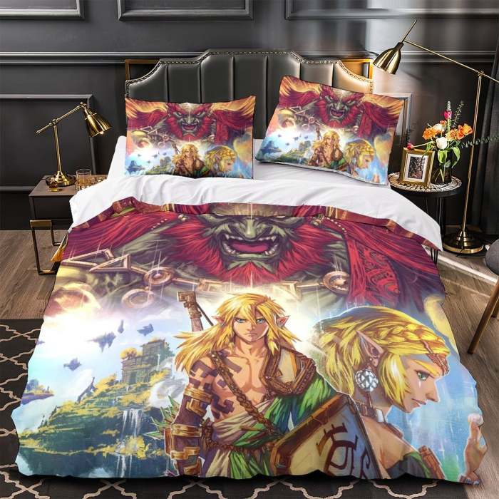 The Legend Of Zelda Tears Of The Kingdom Bedding Set Quilt Duvet Cover