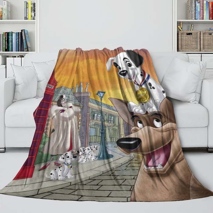 101 Dalmatians Blanket Flannel Throw Room Decoration