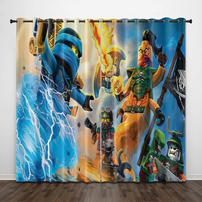 Lego Ninjago Curtains Pattern Blackout Window Drapes