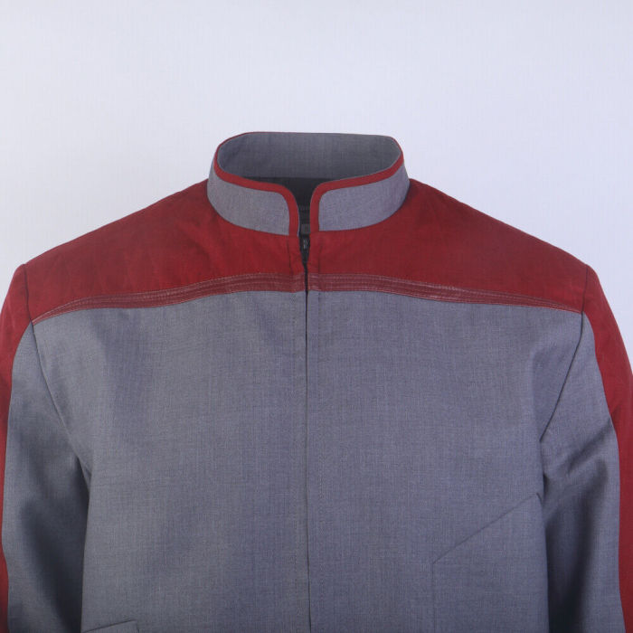 Star Trek  Picard 3 Captain Riker Red Jacket Starfleet Top Uniforms Shirts Costumes