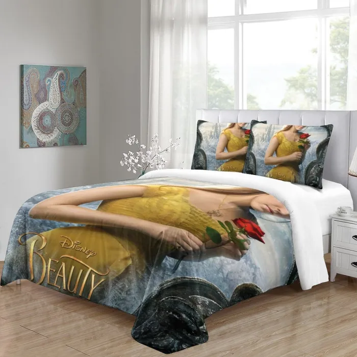 Beauty And The Beast Bedding Set Quilt Duvet Cover Without Filler