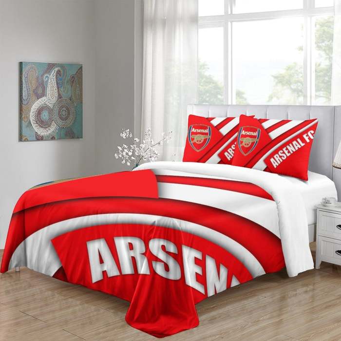Arsenal Football Club Bedding Set Quilt Cover Without Filler