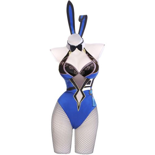 Genshin Impact Bunny Girl Yelan Cosplay Costume