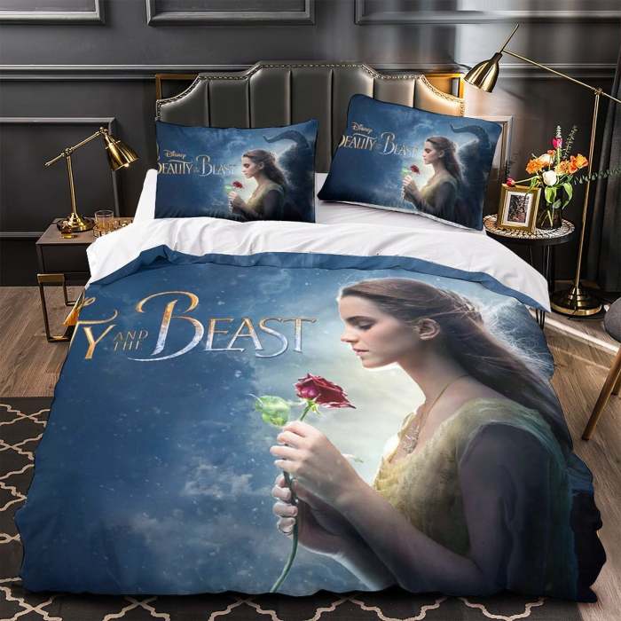 Beauty And The Beast Bedding Set Quilt Duvet Cover Without Filler